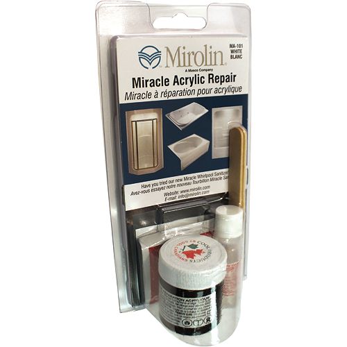 3-inch W x 5-inch H Acrylic Repair Kit in White