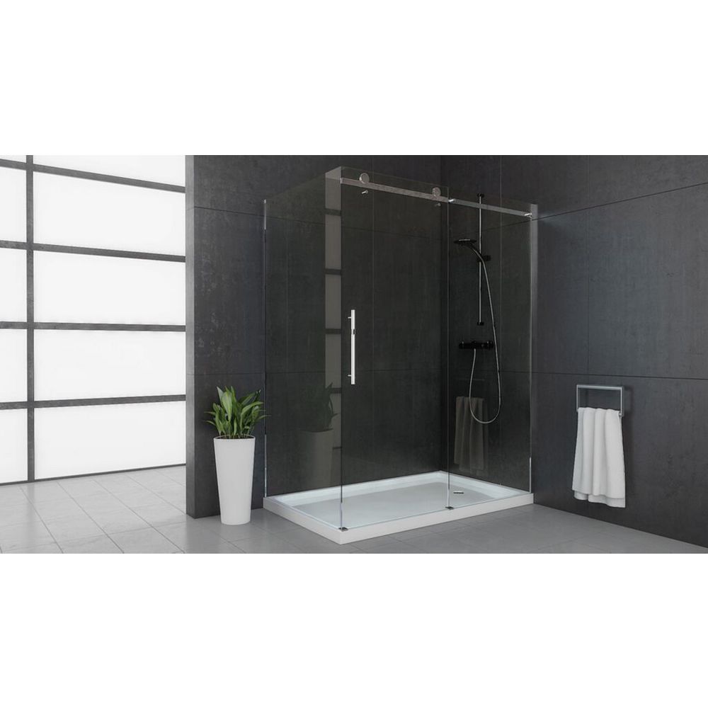 Mirolin 58.50inch x 74.50inch Frameless Rectangular Bypass/Sliding