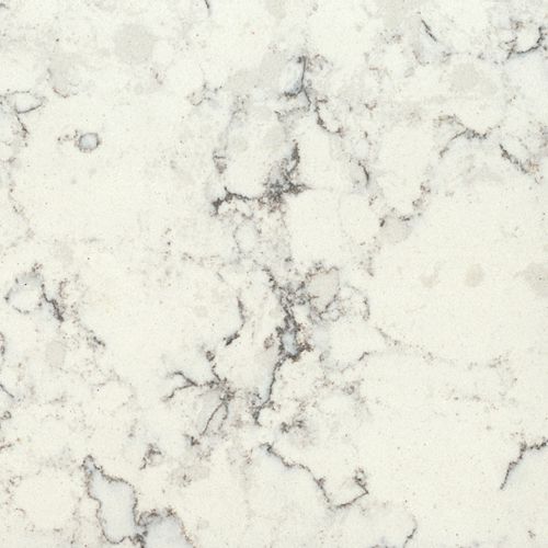 4-inch x 4-inch Quartz Countertop Sample in Blanco Orion