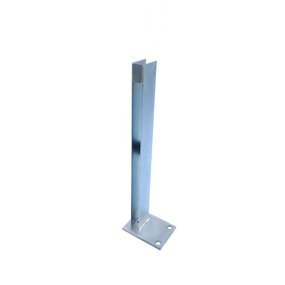 Ecostone 24 Inch Zinc Plated Galvanized Steel End Fence Post Concrete Surface Mounting Bra The Home Depot Canada Ecostone 24 Inch Zinc Plated Galvanized Steel End Fence Post Concrete Surface Mounting Bra The Home Depot Canada
