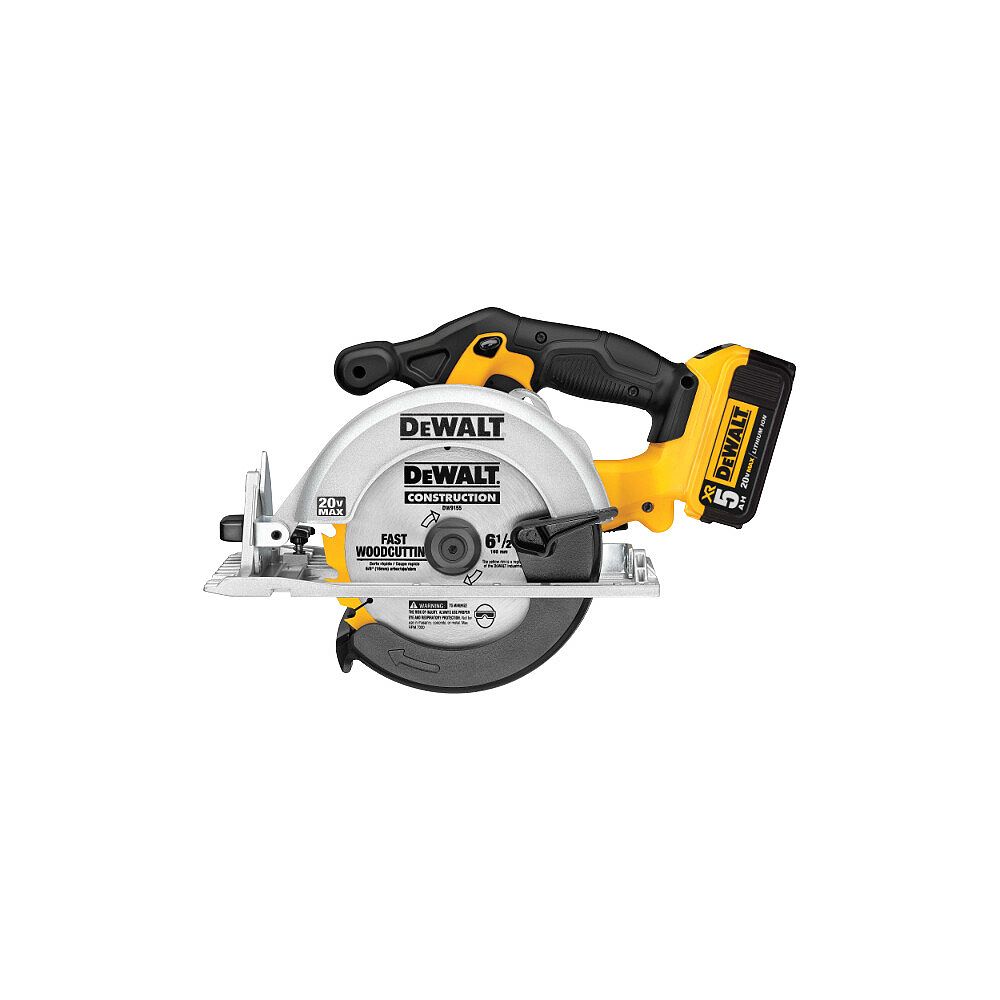 Dewalt Kit Scie Circulaire Sans Fil 20v Max Lithium Ion Avec Batterie 5ah Chargeur Et Boi Home Depot Canada