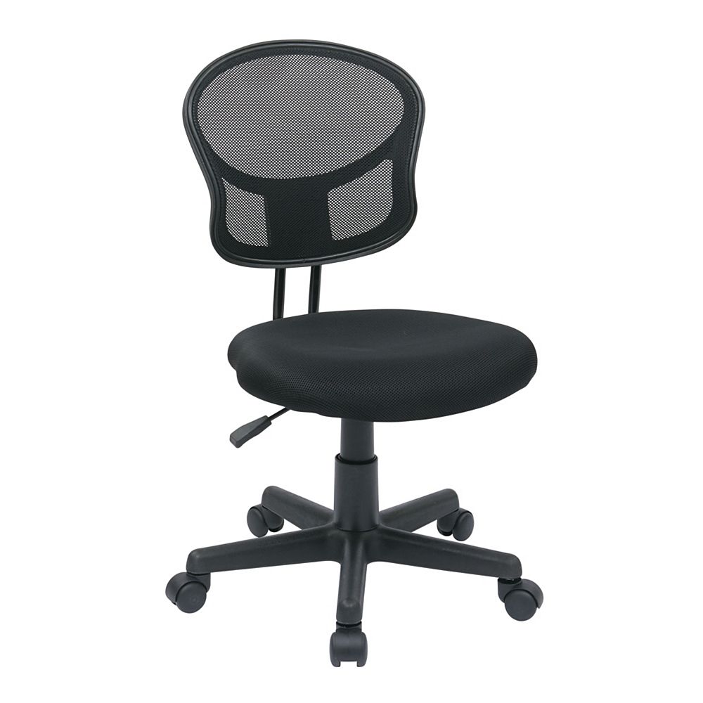 Office Star Mesh Task Chair in Black | The Home Depot Canada