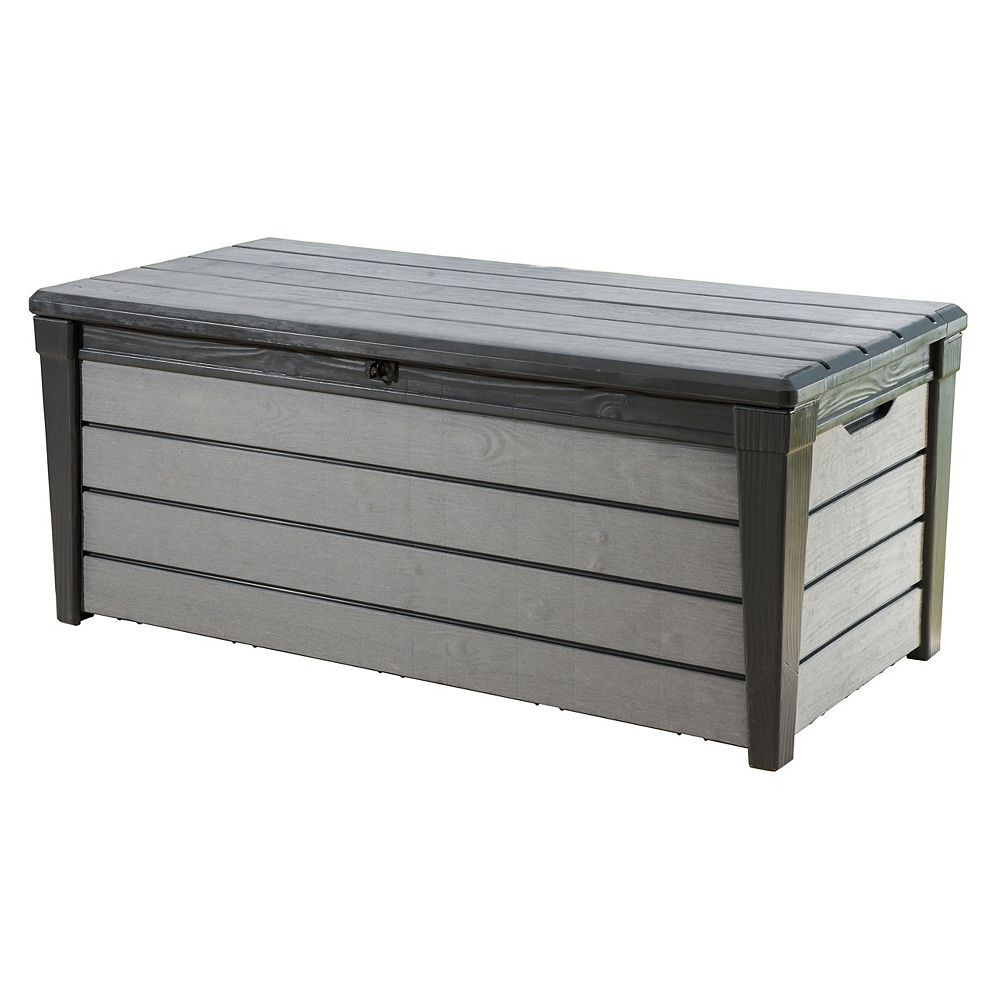 Keter 16 cu. ft. Brushwood Deck Box | The Home Depot Canada