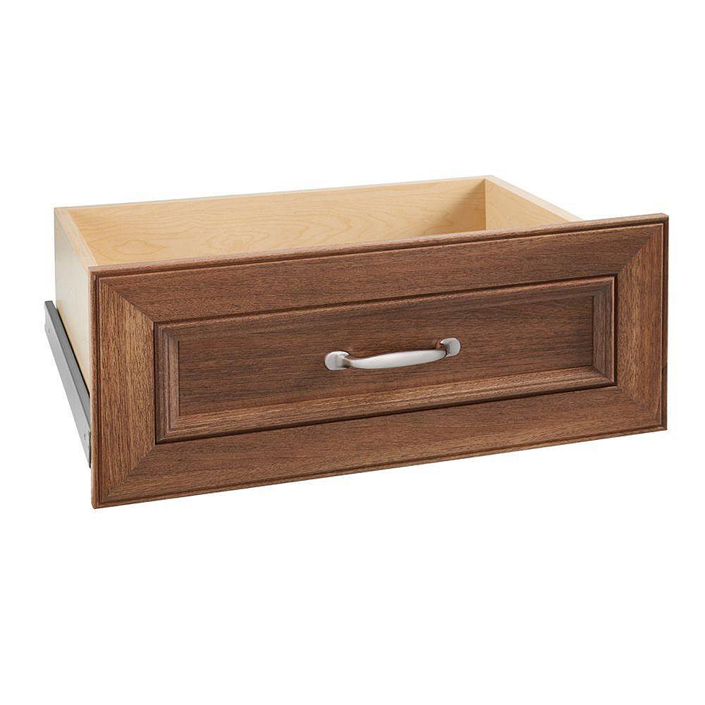 ClosetMaid Impressions 25 inch Walnut Wide Deluxe Drawer Kit The