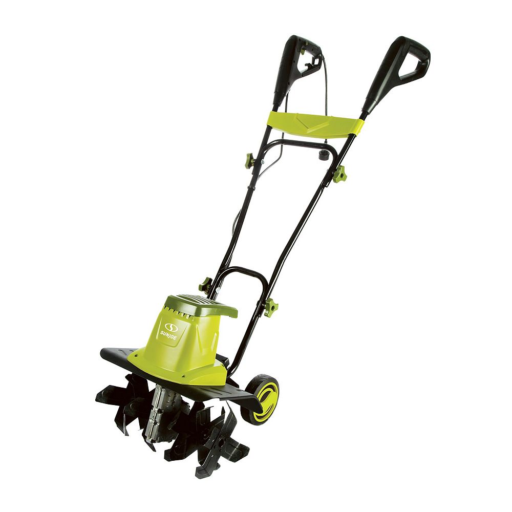 Sun Joe Tiller Joe 16 Inch12 Amp Electric Garden Tiller Cultivator The Home Depot Canada