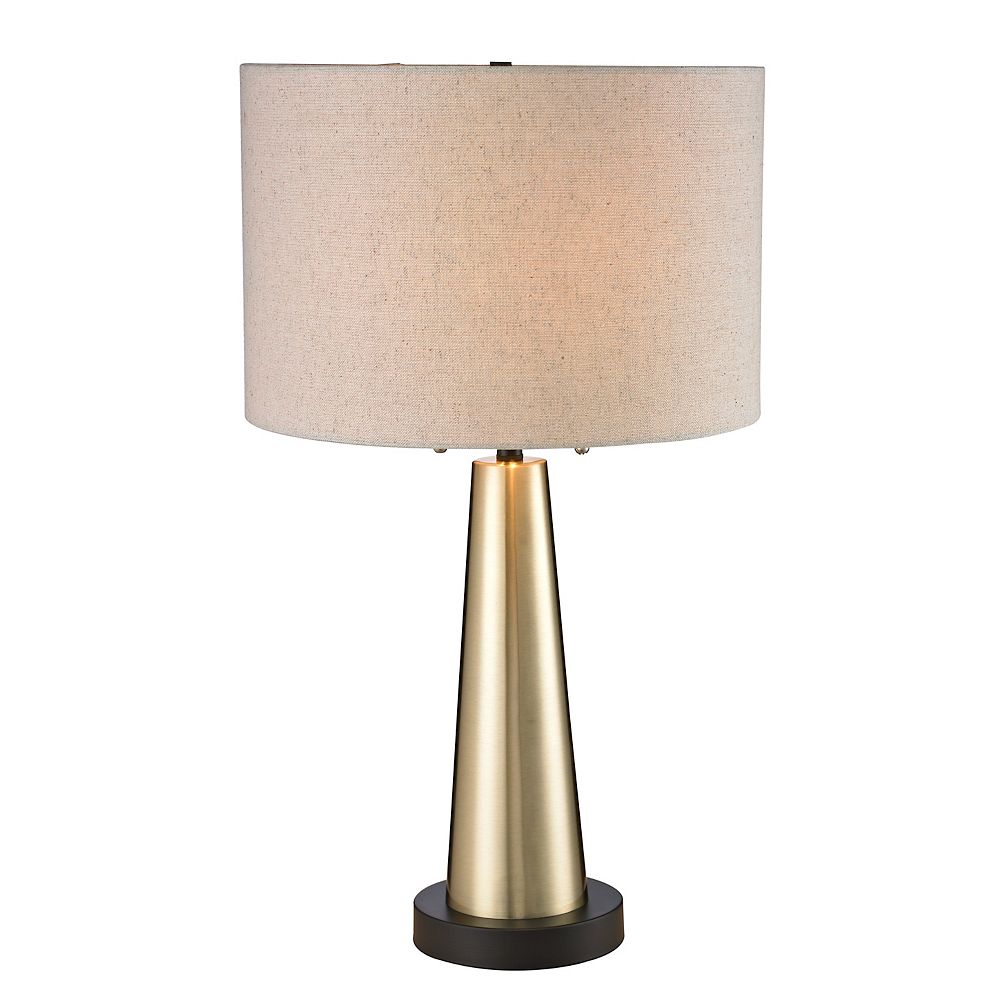 L2 Lighting Antique Gold Table Lamp The Home Depot Canada