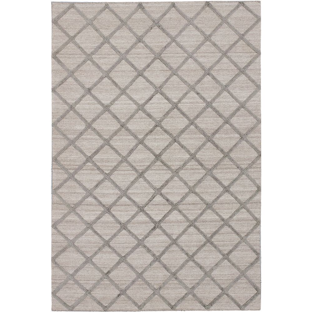 ECARPETGALLERY Diamond Chic Grey 6 ft. x Custom Length Rectangular Area