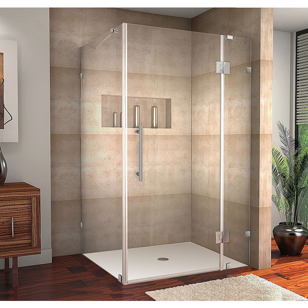 Aston Avalux 48 Inch X 30 Inch X 72 Inch Frameless Shower Stall In Stainless Steel The Home