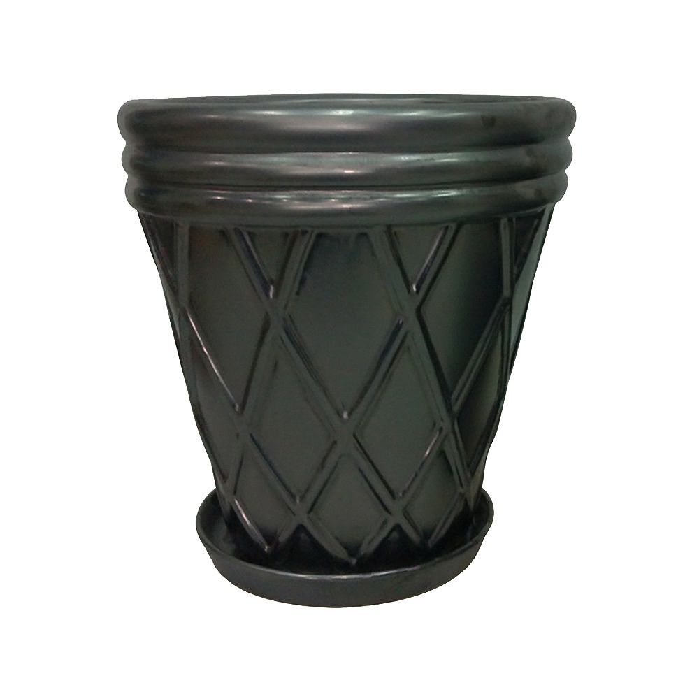 Trendspot 12inch Tapered Lattice Planter The Home Depot