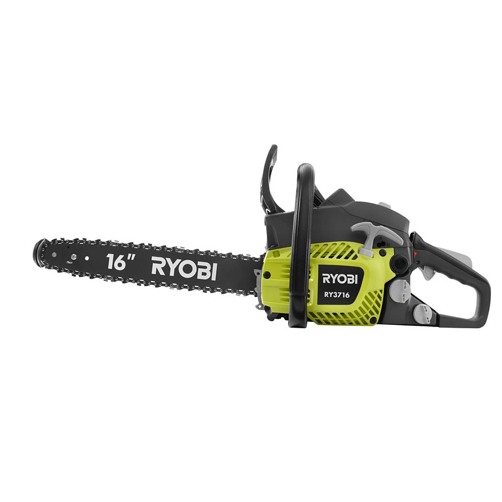 RYOBI 16inch 37cc 2Cycle Gas Chainsaw with Heavy Duty Case The Home