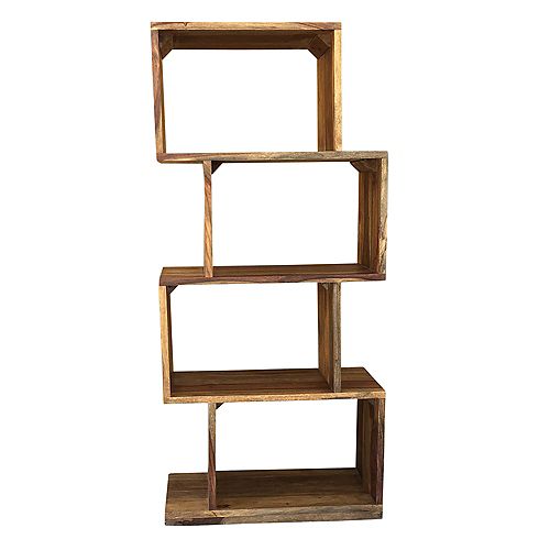 !nspire Idris Shelving Unit-Dark Sheesham