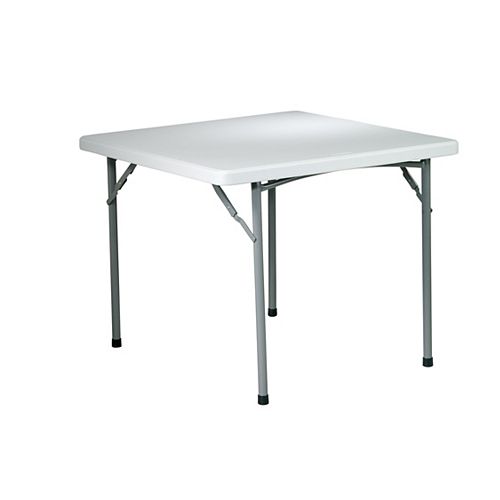 36-inch x 36-inch Square Resin Table