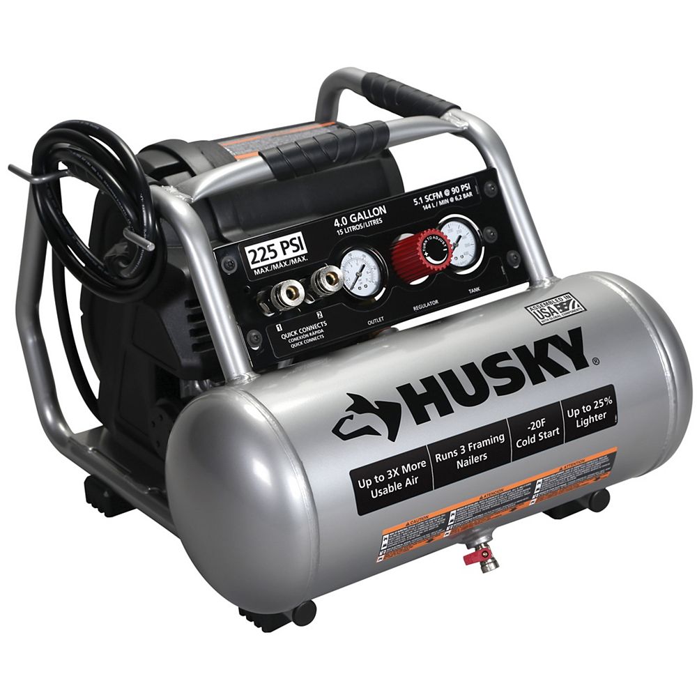 Husky 4 Gal 225 Psi High Capacity Air Compressor The Home Depot Canada