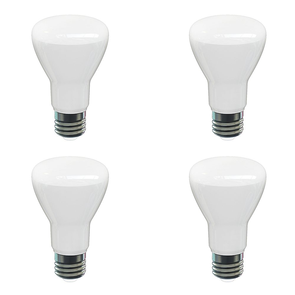 Strak Led 60w Equivalent 2700k Br20 550lm Dimmable Es Led Light Bulb 4 Pack The Home Depot Canada