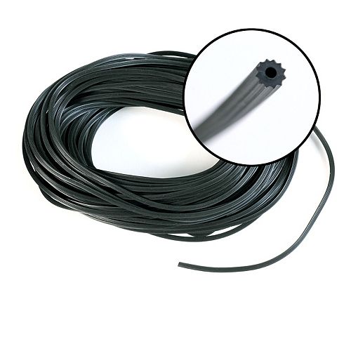 .125-inch x 100 ft. Black Spline