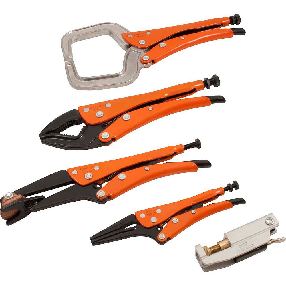 GRAY TOOLS 5Piece Welding Locking Plier Set The Home Depot Canada