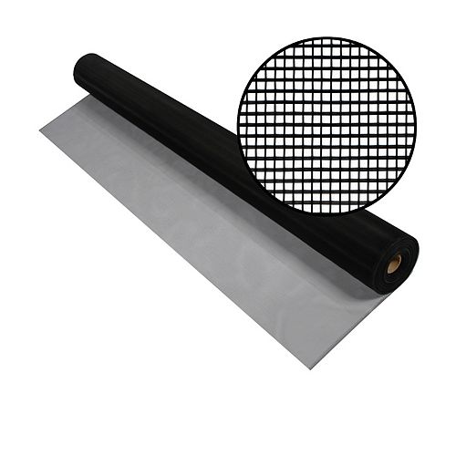 Phifer 60-inch x 100 ft. Black Aluminum Screen