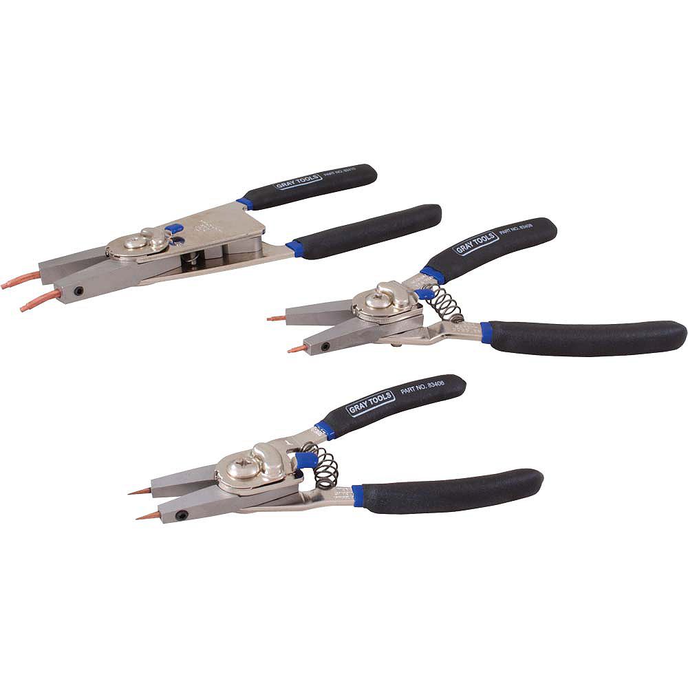 GRAY TOOLS 3Piece Internal/External Snap Ring Plier Set The Home