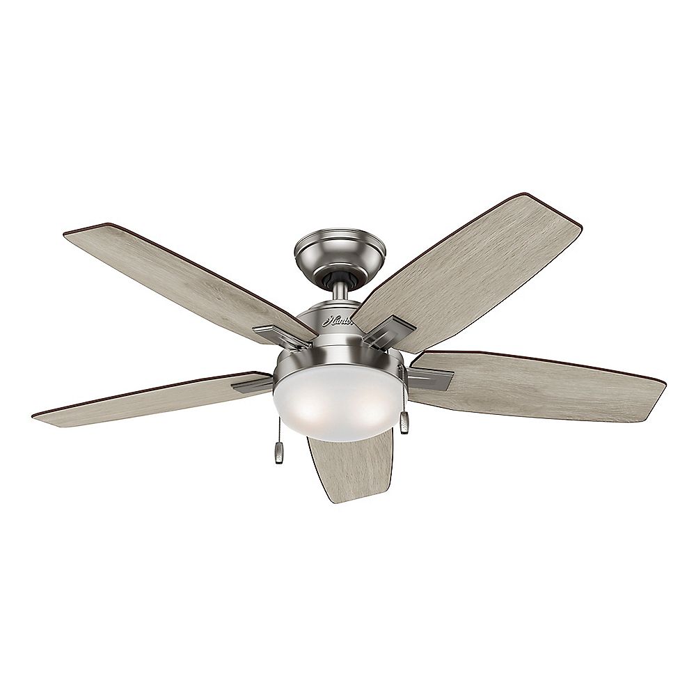 Hunter Antero 46 inch Indoor Ceiling Fan in Brushed Nickel Hunter Antero 46 inch Indoor Ceiling Fan in Brushed Nickel