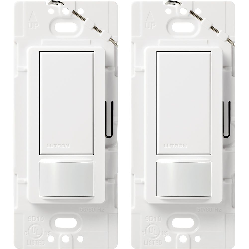 Lutron Maestro Single Pole Occupancy Motion Sensing Switch - White (2 ...