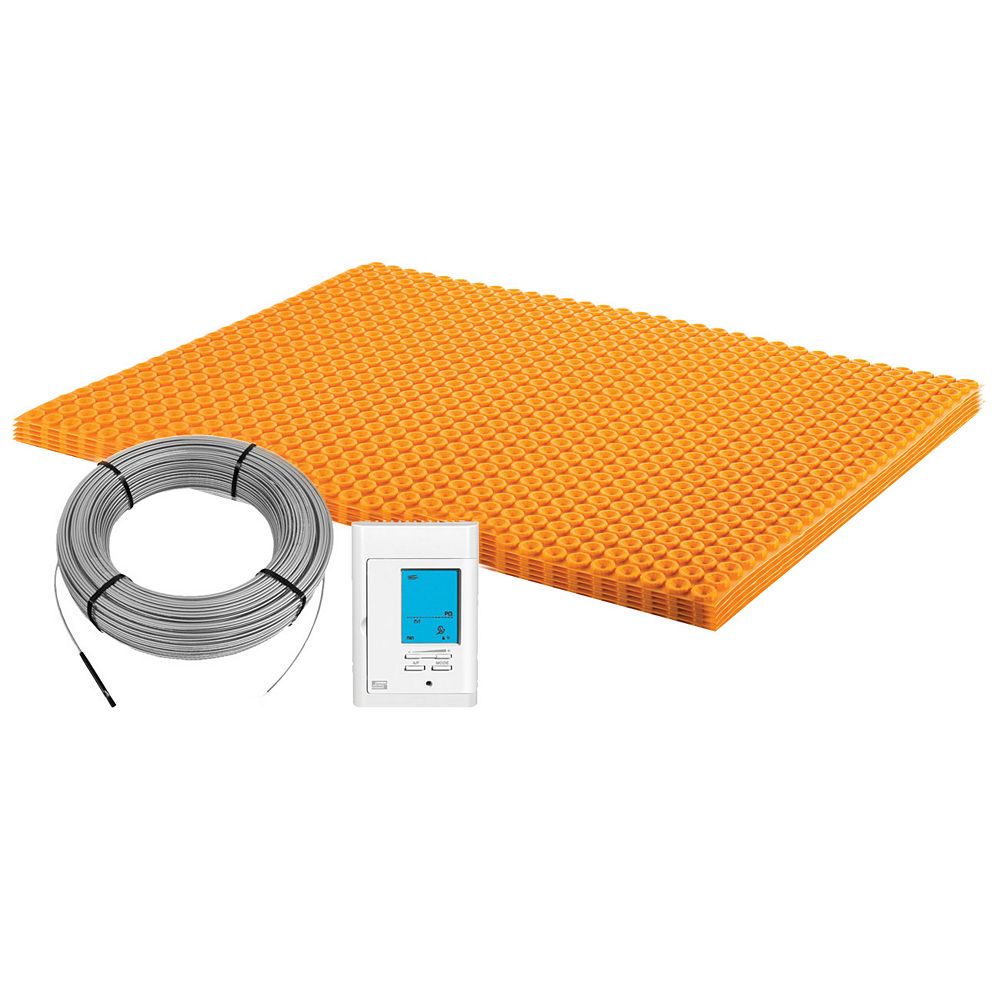 Schluter DitraHeat 120Volt 43.1 sq. ft Electric Flooring Warming Kit The Home Depot Canada