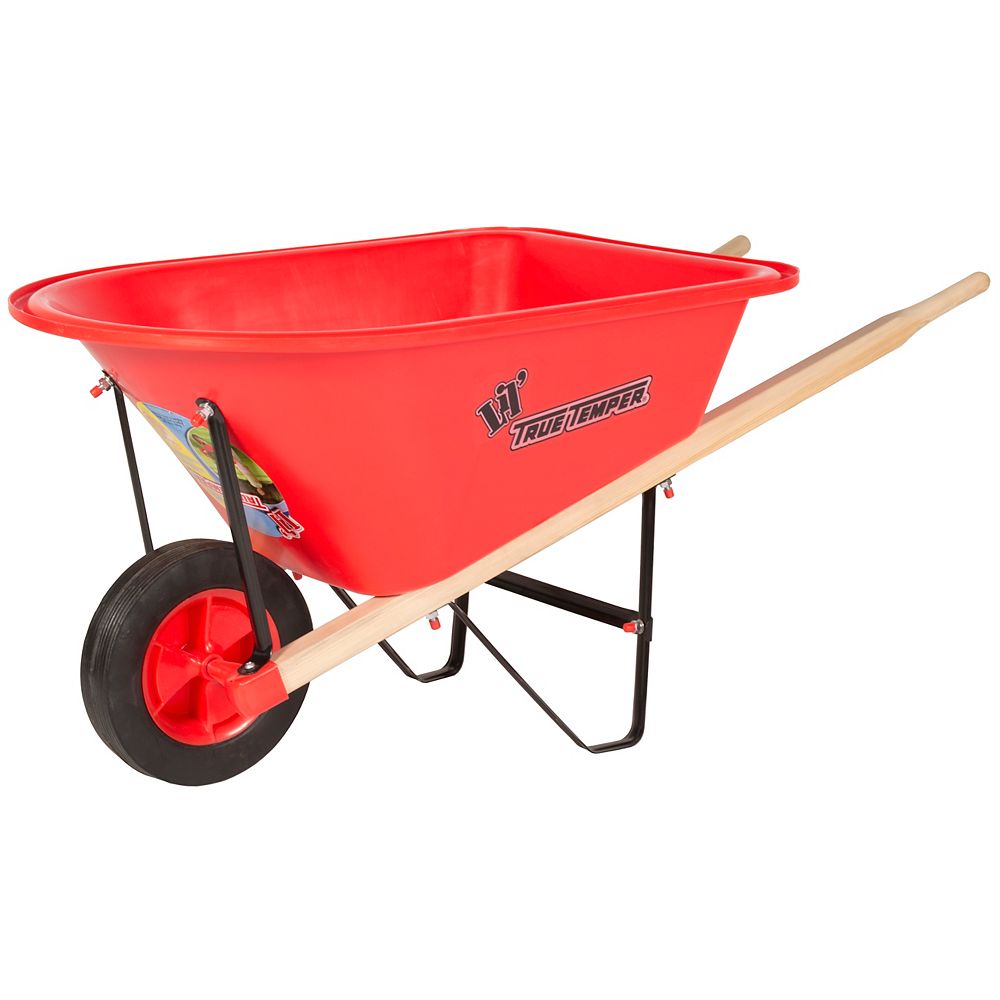 true temper green wheelbarrow