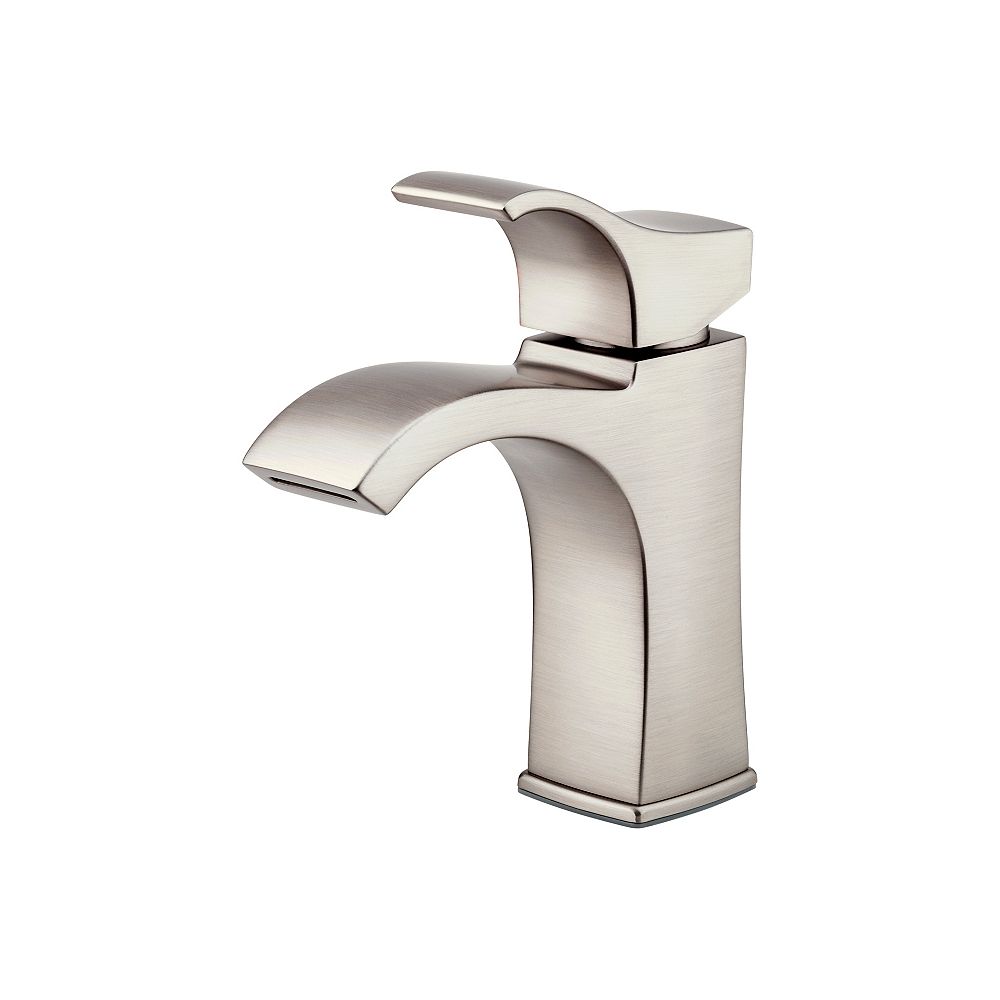 Pfister Venturi 4 Inch Centreset Single Control Bathroom Faucet In Brushed Nickel Finish The Home Depot Canada