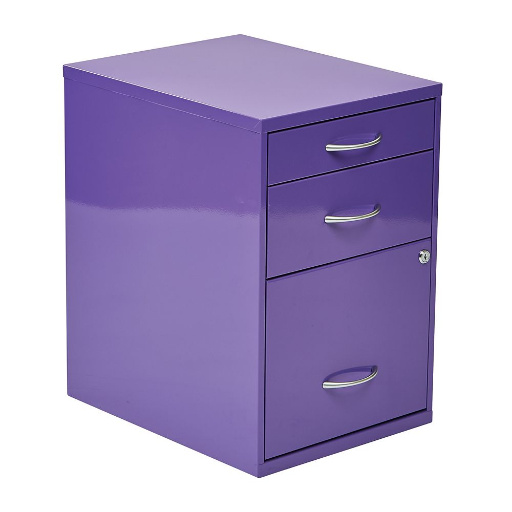 Office Star 22 Inch Storage File Cabinet Purple The Home Depot Canada