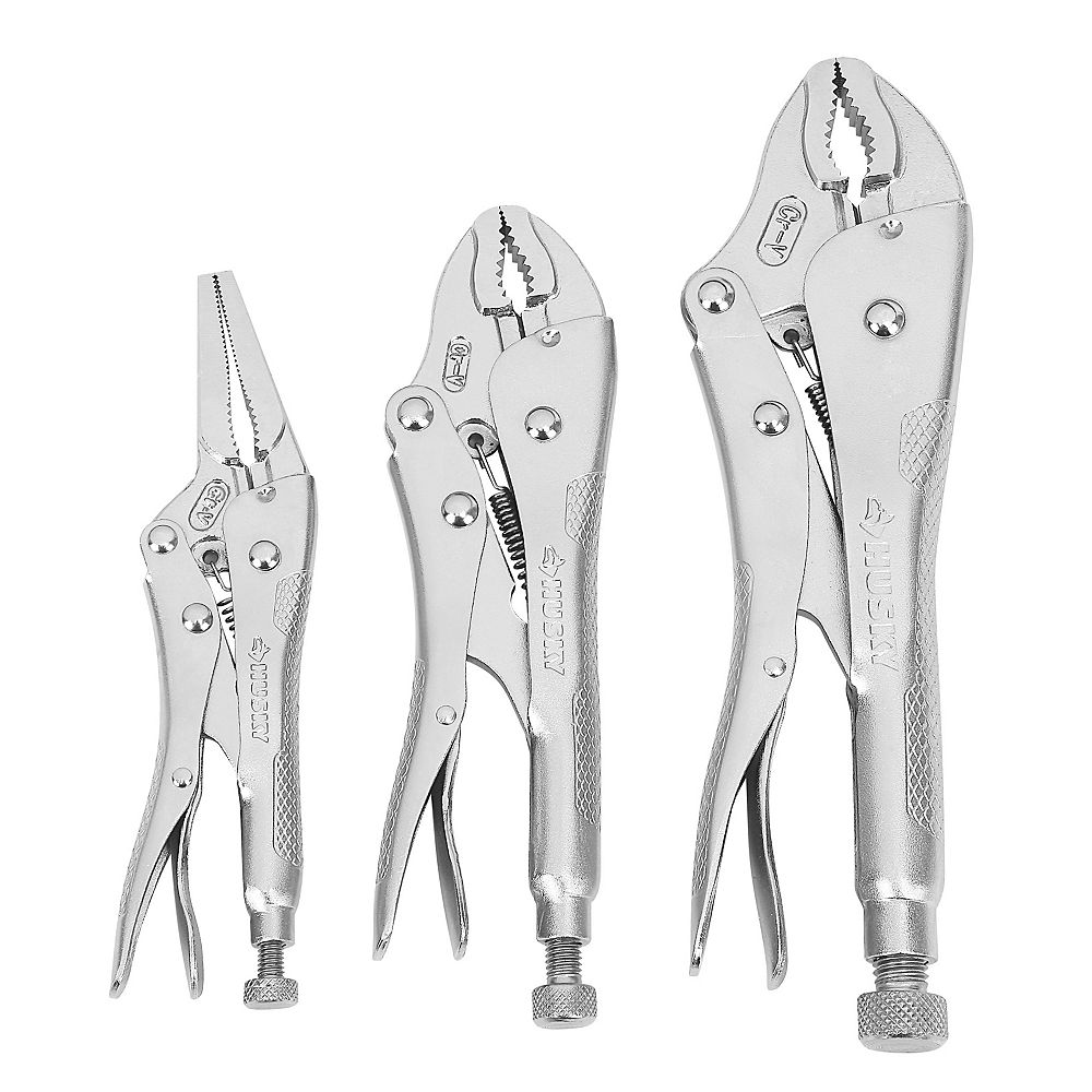 Husky Locking Pliers Set (3Piece) The Home Depot Canada