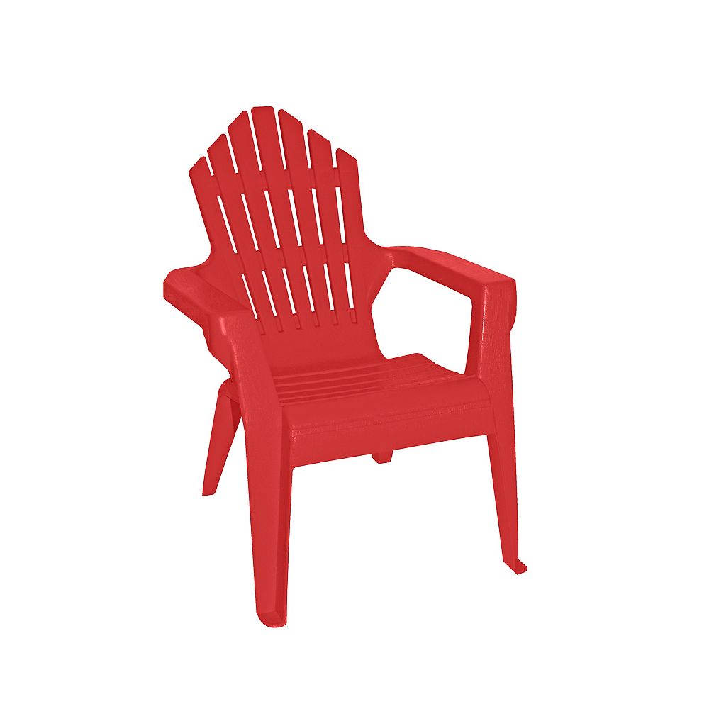 Gracious Living Kiddie Muskoka Chair in Red and Blue The Home Depot