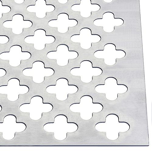 24 x 36 x 0.02-inch Decorative Aluminum Sheet - Clover Leaf