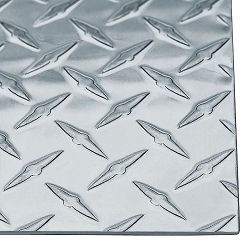 24 x 12 x 0.063-inch Bright Aluminum Tread Plate