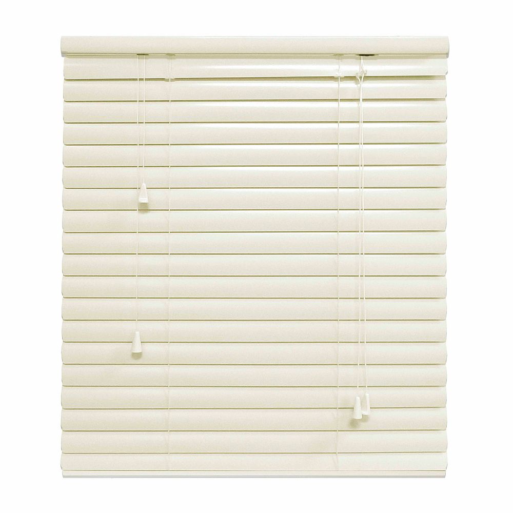 Hampton Bay HB 1.375 Inch Aluminum Blind 24x48 Alabaster The Home