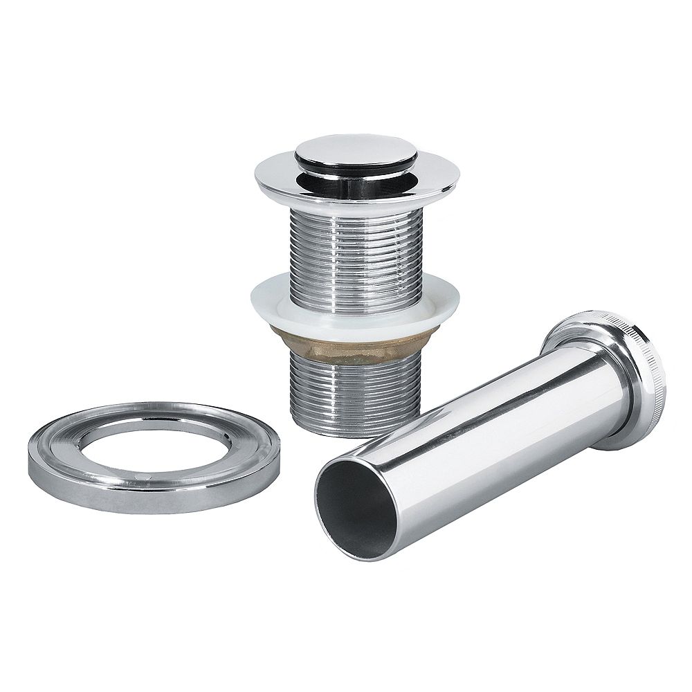 Magick Woods Popup Drain without Overflow Chrome The Home Depot Canada