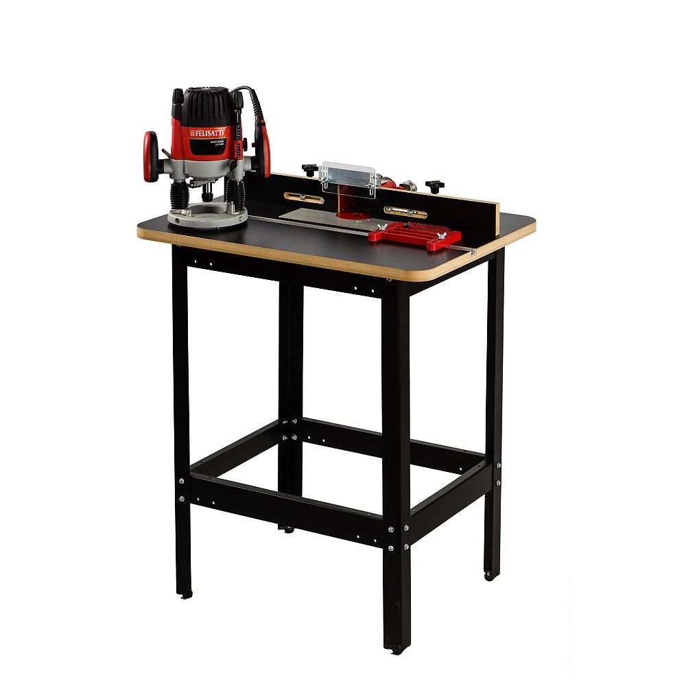 Felisatti Premium Router Table with Router, Removable Plunge Base