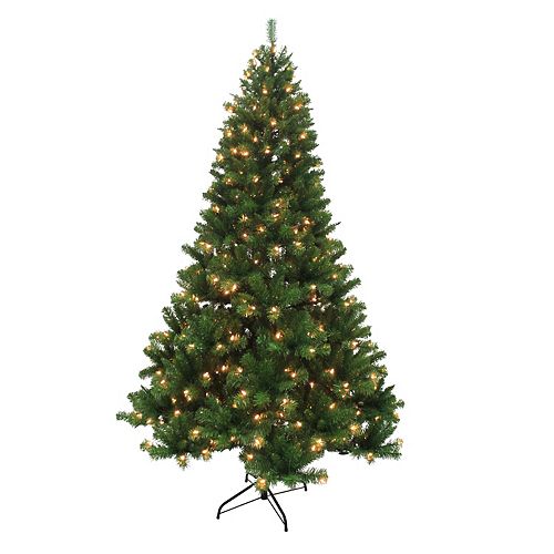 HAH 7.5' Franklin Fir LED Warm White