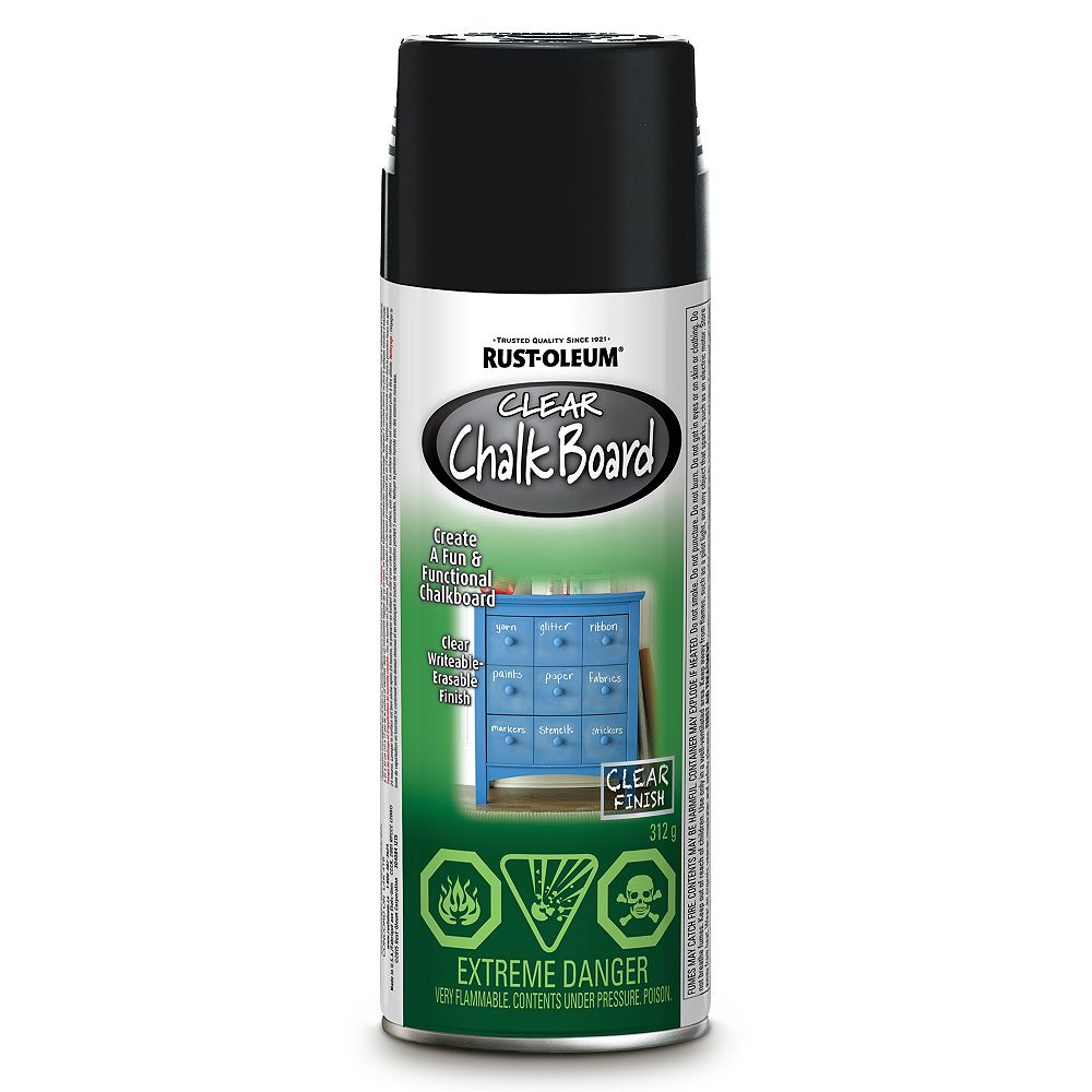 RustOleum Specialty Clear Chalk Board Paint , 312 G Aerosol The Home