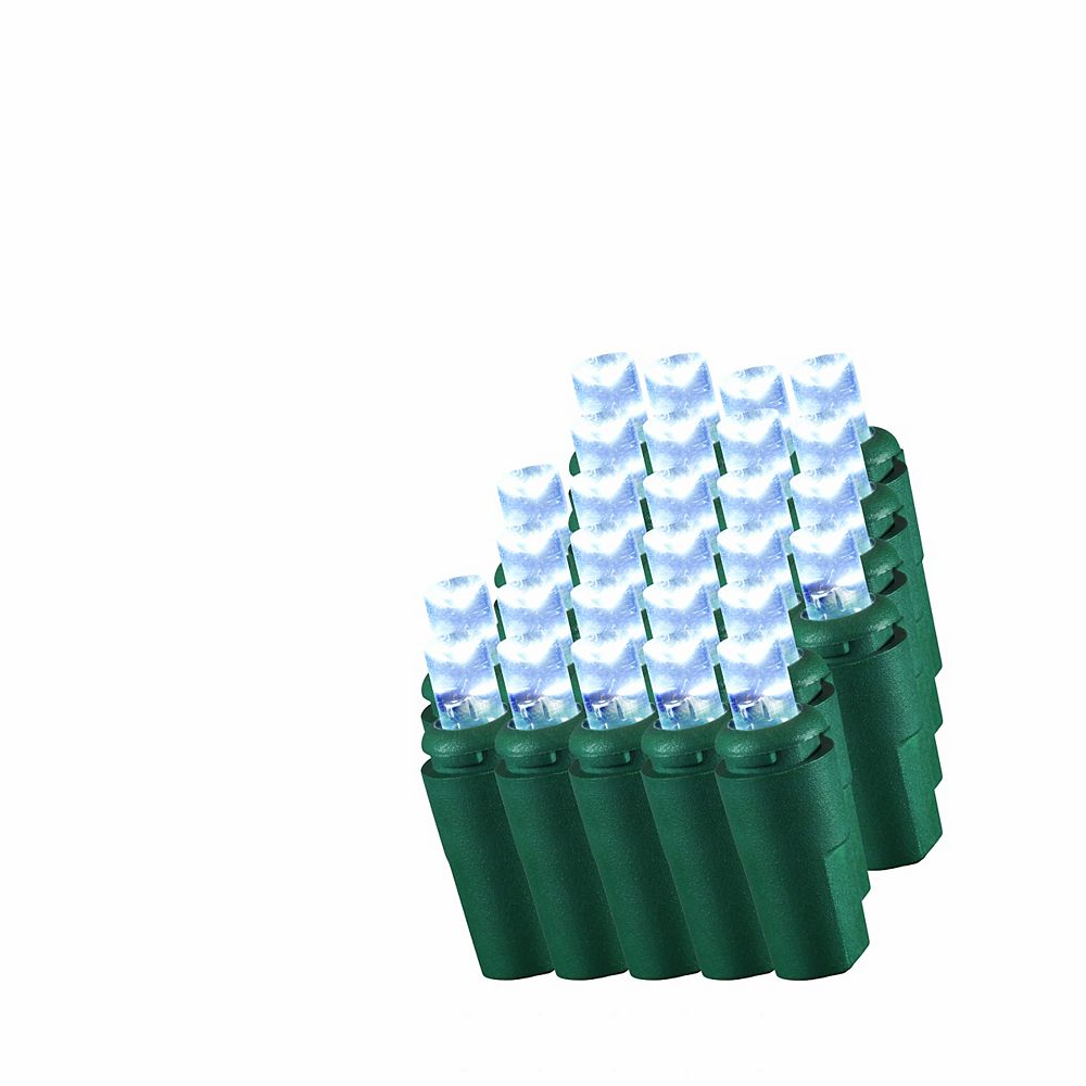 Home Accents 50Light Cool White LED Twinkling Christmas Lights The