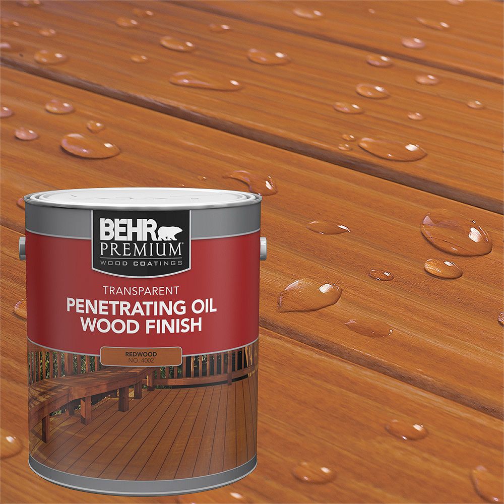 Behr Premium PREMIUM Transparent Penetrating Oil Wood Finish - Redwood 