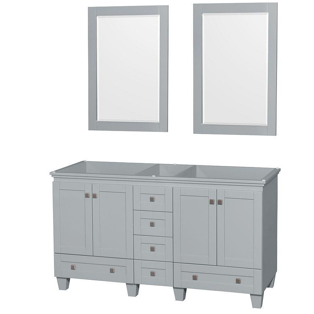 Wyndham Collection Acclaim 60Inch Double Vanity with Mirrors