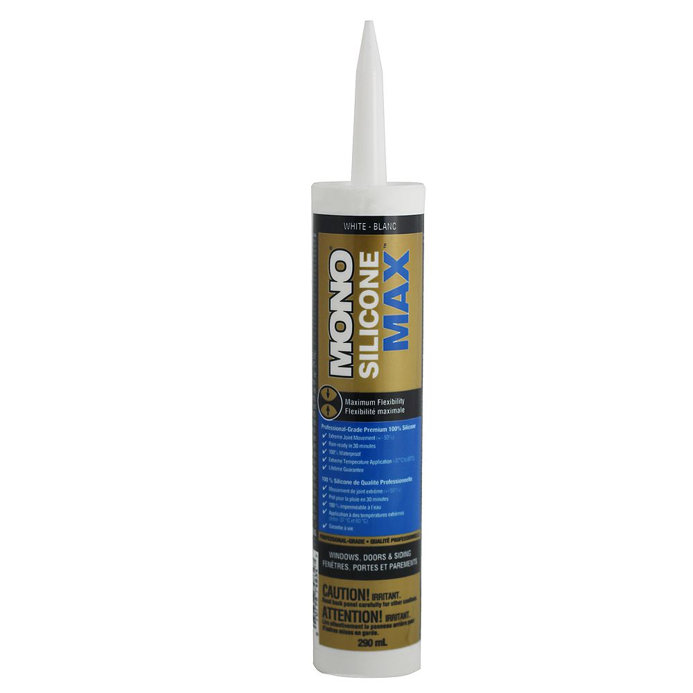 MONO Silicone Max pour Fenêtres et Portes blanc 290ml Home Depot Canada