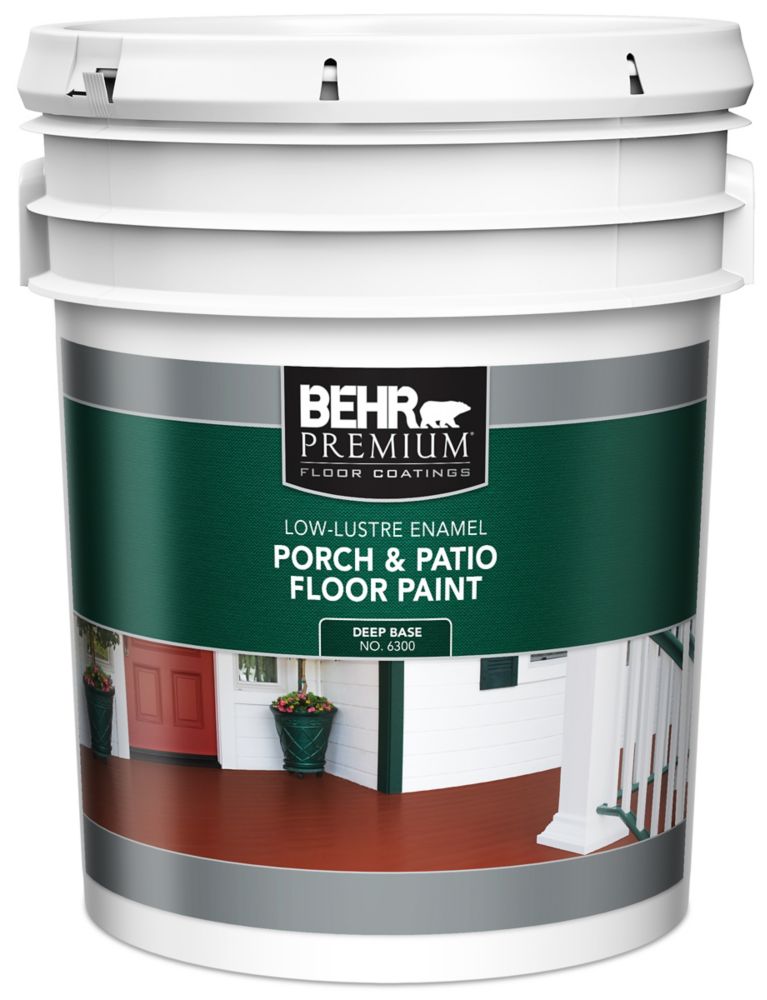 BEHR PREMIUM Porch Patio Floor Paint Low Lustre Enamel Deep Base   P 1001001860 