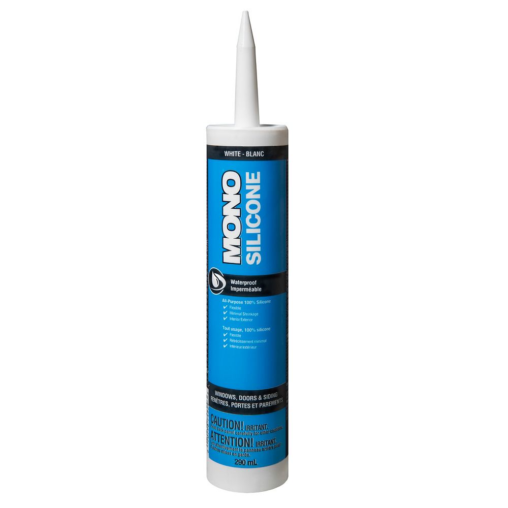 MONO 100 Silicone Window & Door Sealant White 290ml The Home