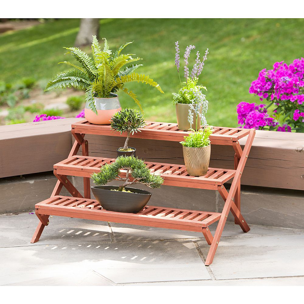 wallpapers Wooden Tiered Plant Stand Outdoor 3 tier wooden step plant stand