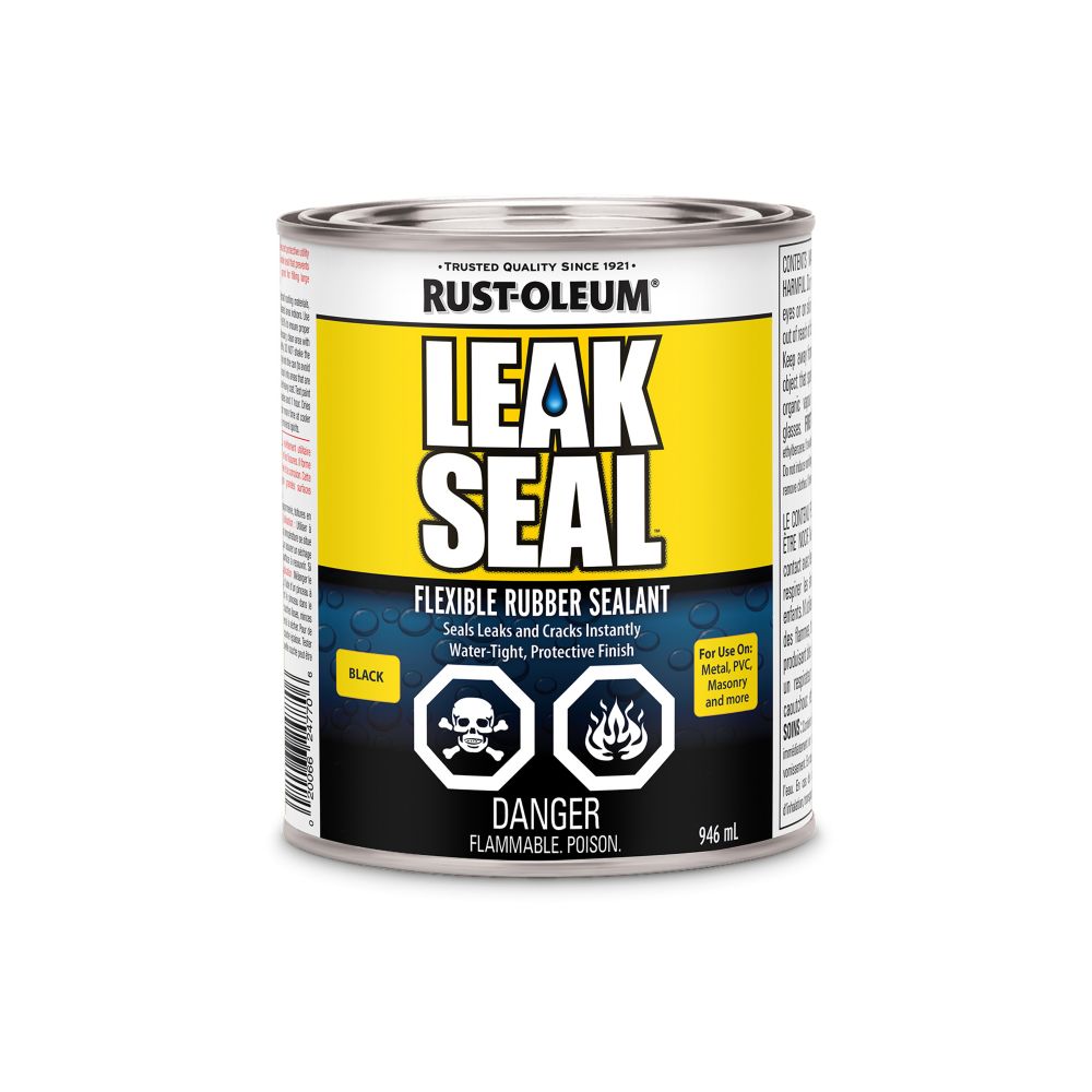 LeakSeal Rust Oleum Leak Seal Noir 946ML Home Depot Canada   P 1001002196 