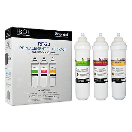 H2O+ Circle Triple Filter Replacement Pack