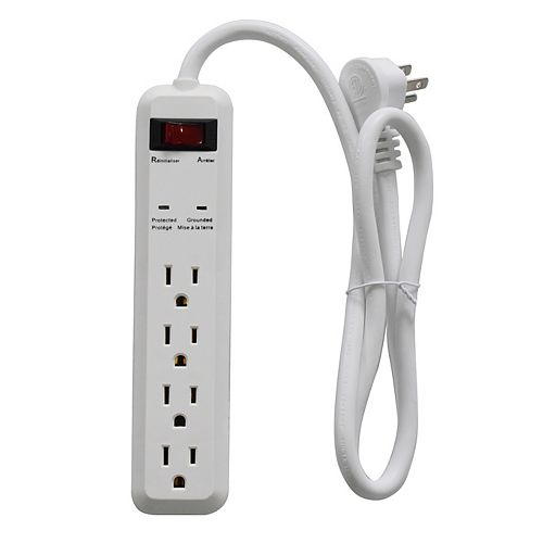 4 outlet 3 ft. cord power surge