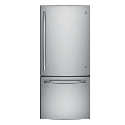 30-inch W   20.6 cu. ft. Bottom Freezer Refrigerator in Stainless Steel