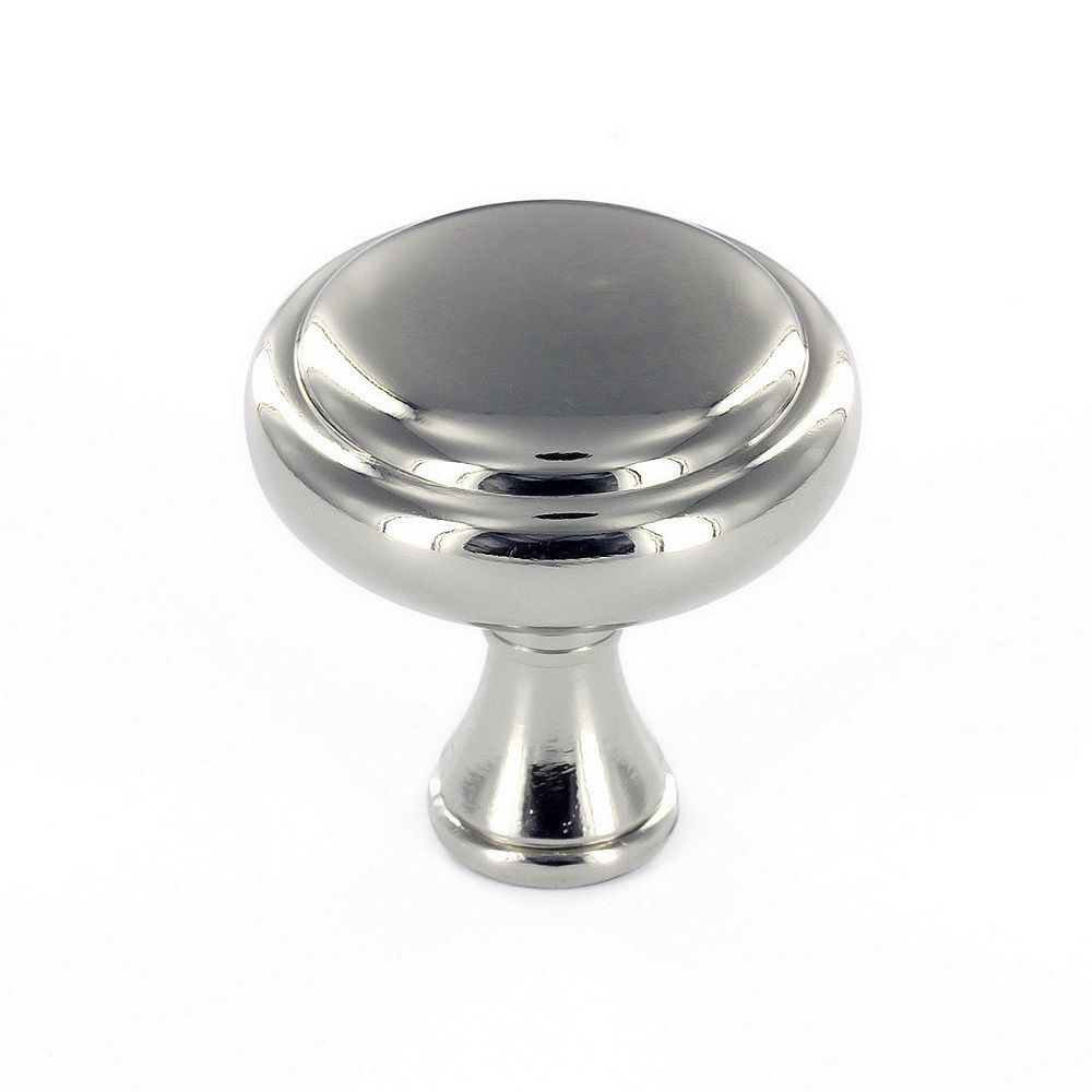 Richelieu Candiac Collection 1 14 In 32 Mm Polished Nickel Traditional Cabinet Knob The 1324