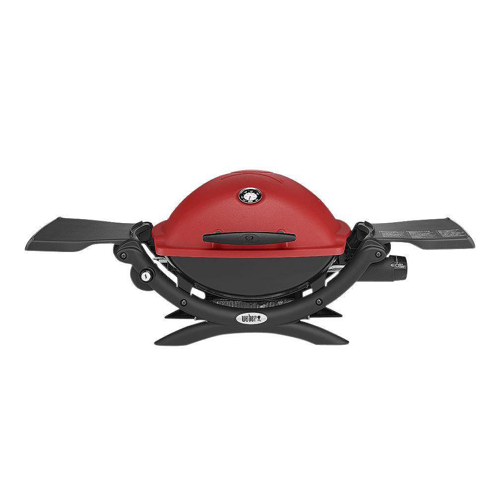 Weber Q 1200 Portable Tabletop Propane Bbq In Red The Home Depot Canada